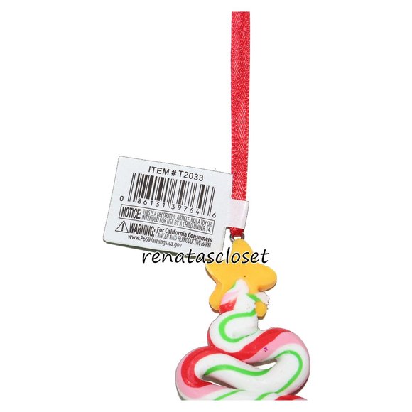 Kurt Adler T2033 Peppermint Christmas Tree Ornament NWT - Picture 7 of 9